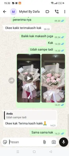 Testimonial Buket Bunga sudi