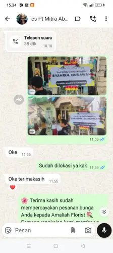 Testimonial Papan Bunga sudi