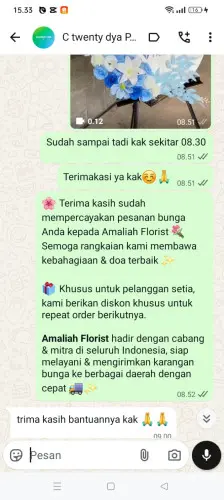 Testimonial Standing Flower sudi