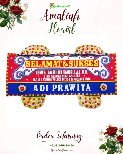 Karangan Bunga Ucapan Selamat sudi